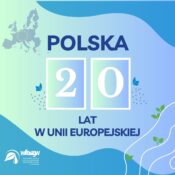 Grafika informacyjna nt. 20 lat Polski w Unii Europejskiej