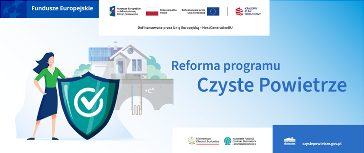 Zmiany w programie Czyste Powietrze - Narodowy Fundusz Ochrony Środowiska i Gospodarki Wodnej