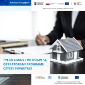 Grafika dekoracyjna dot. Tylko gminy i WFOŚiGW są operatorami programu Czyste Powietrze