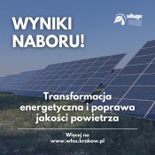 Grafika dekoracyjna: Wyniki naboru: Program Priorytetowy „Transformacja Energetyczna i Poprawa Jakości Powietrza”