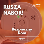 Grafika dekoracyjna nt. Nabór wniosków: Program Priorytetowy "Bezpieczny Dom"