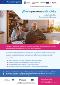 Broszura informacyjna na temat prawidłowego przeprowadzenia audytu w ramach programu Czyste Powietrze