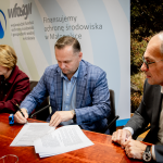 Grafika dekoracyjna nt. Dofinansowujemy rozbudowę sieci wodno–kanalizacyjnej w Gminie Żegocina
