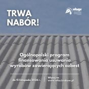 Grafika dekoracyjna dot. Ogólnopolski program finansowania usuwania wyrobów zawierających azbest