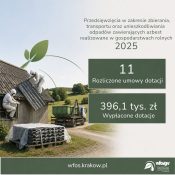 Grafika dekoracyjna dot. Podsumowanie Programu Priorytetowego „Ogólnopolski program finansowania usuwania wyrobów zawierających azbest" w 2025 roku