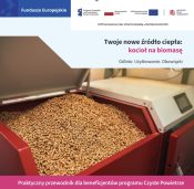 Grafika dekoracyjna nt. Nowe broszury programu Czyste Powietrze - praktyczne wsparcie dla użytkowników pomp ciepła i kotłów na biomasę
