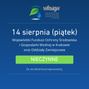 grafika informuje o zamknięciu Funduszu w dniu 14.08.2026